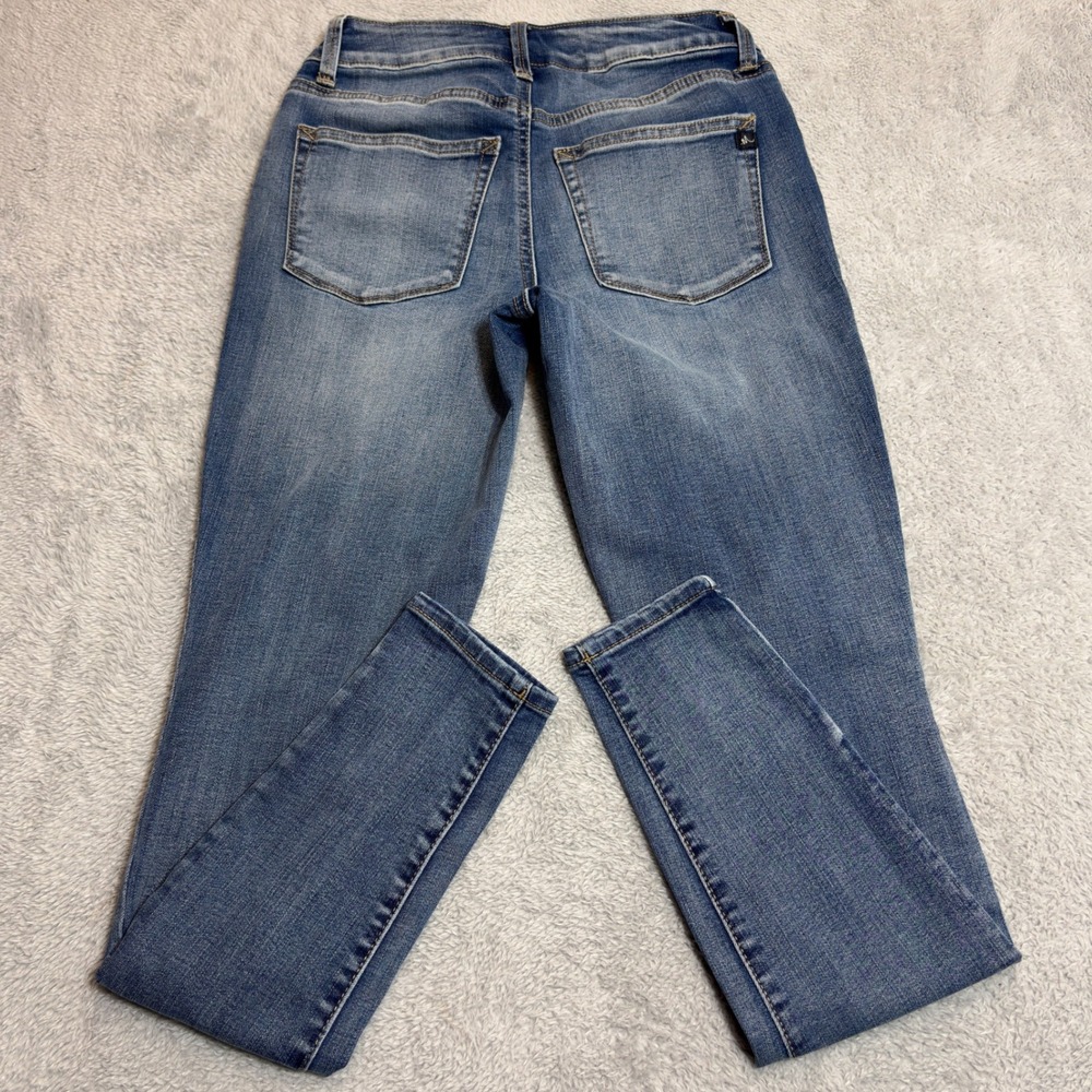 Maurices M Jeans Skinny Jeans Womens XS Blue Mid Rise Medium Wash Stretch Denim